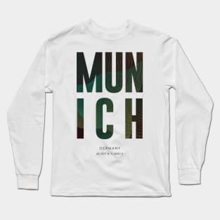 Munich City typography Long Sleeve T-Shirt